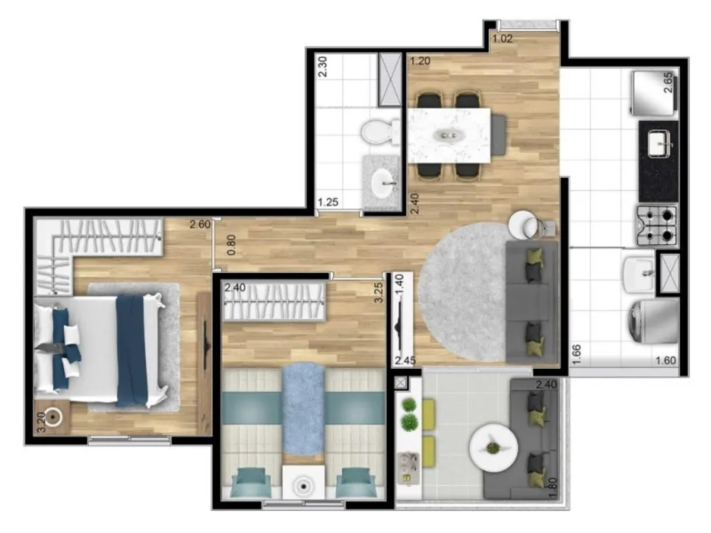 Apartamento, 3 quartos, 67 m² - Foto 8