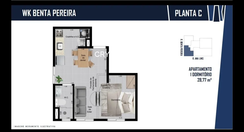 Apartamento, 1 quarto, 31 m² - Foto 6