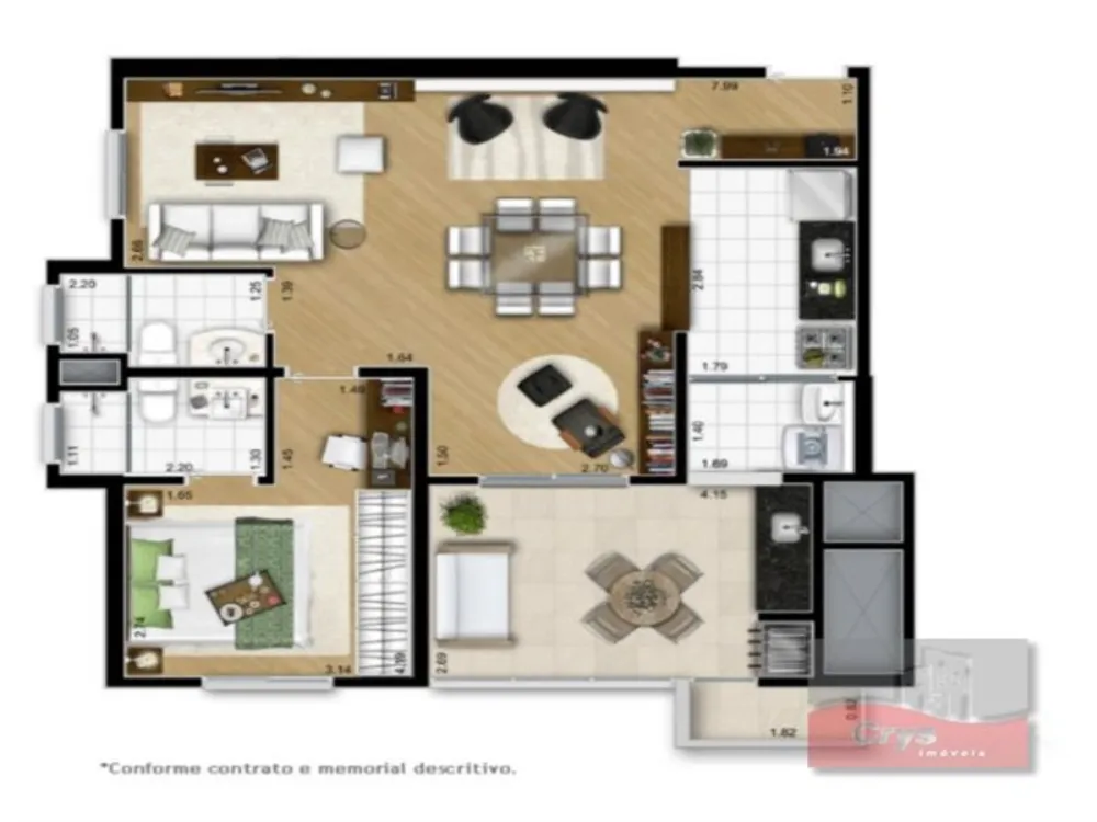Apartamento, 2 quartos, 73 m² - Foto 1