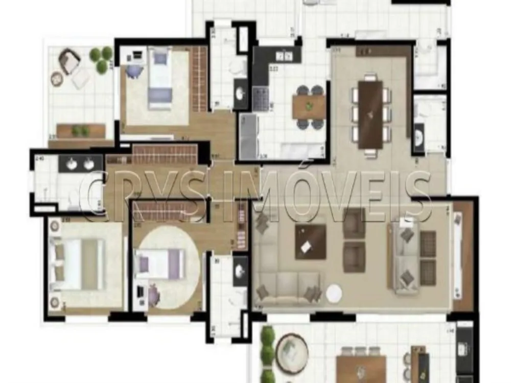 Apartamento, 3 quartos, 148 m² - Foto 1
