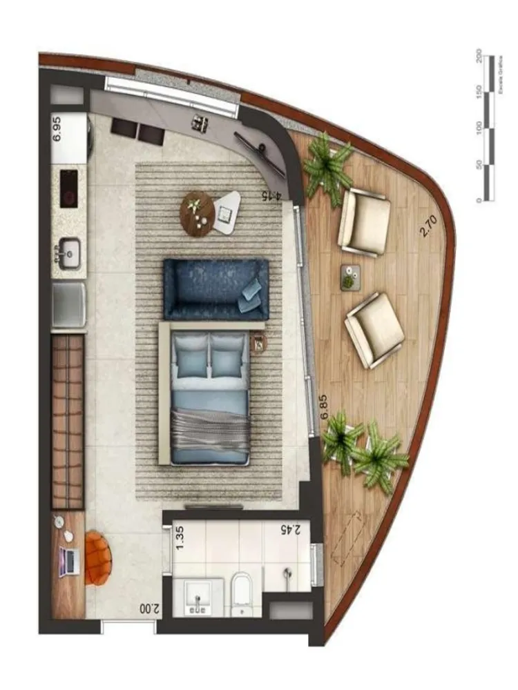 Apartamento, 1 quarto - Foto 6