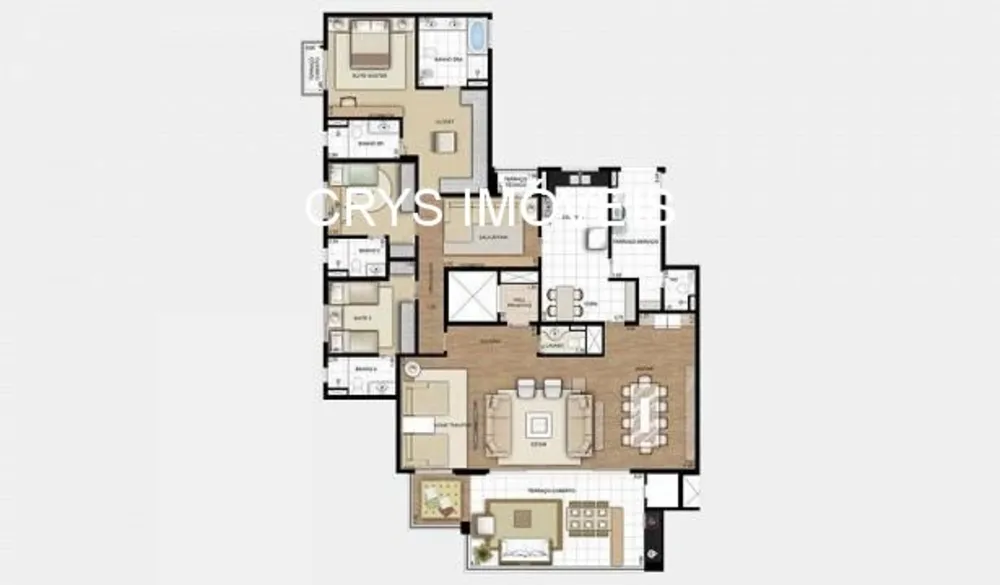 Apartamento, 3 quartos, 254 m² - Foto 7