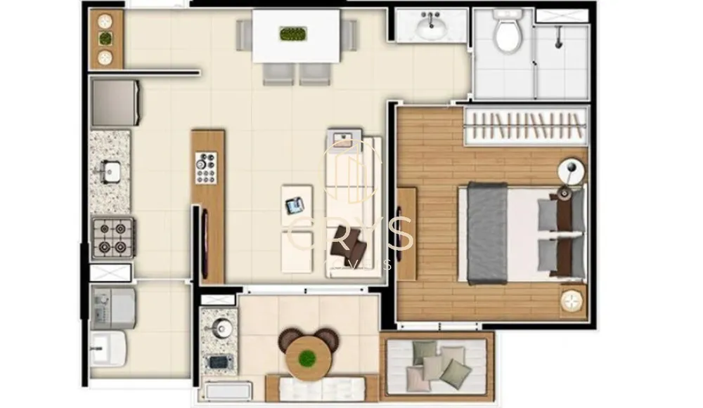 Apartamento, 1 quarto, 43 m² - Foto 16