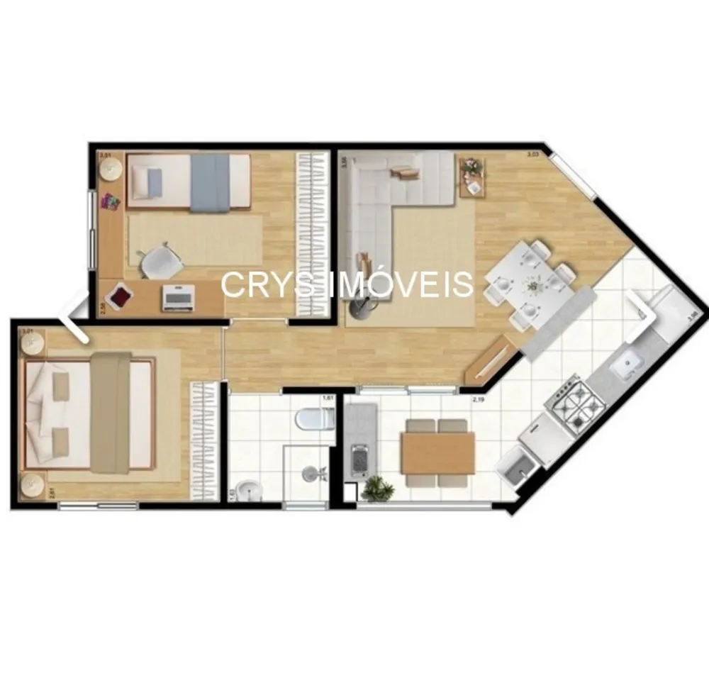 Apartamento, 2 quartos, 48 m² - Foto 11