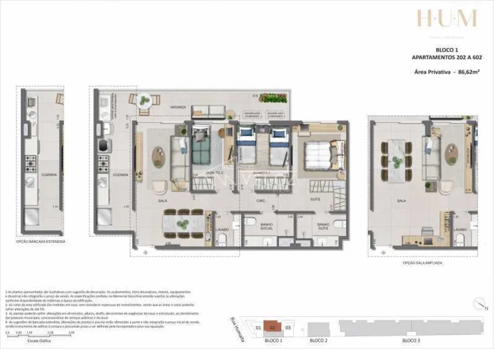 Apartamento, 3 quartos, 86 m² - Foto 2