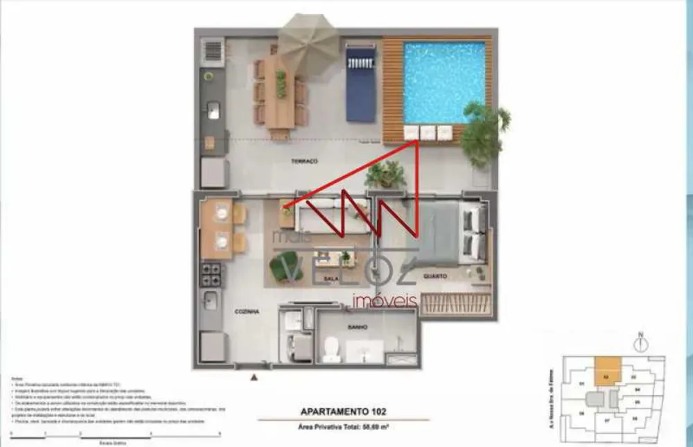 Apartamento, 1 quarto, 34 m² - Foto 29