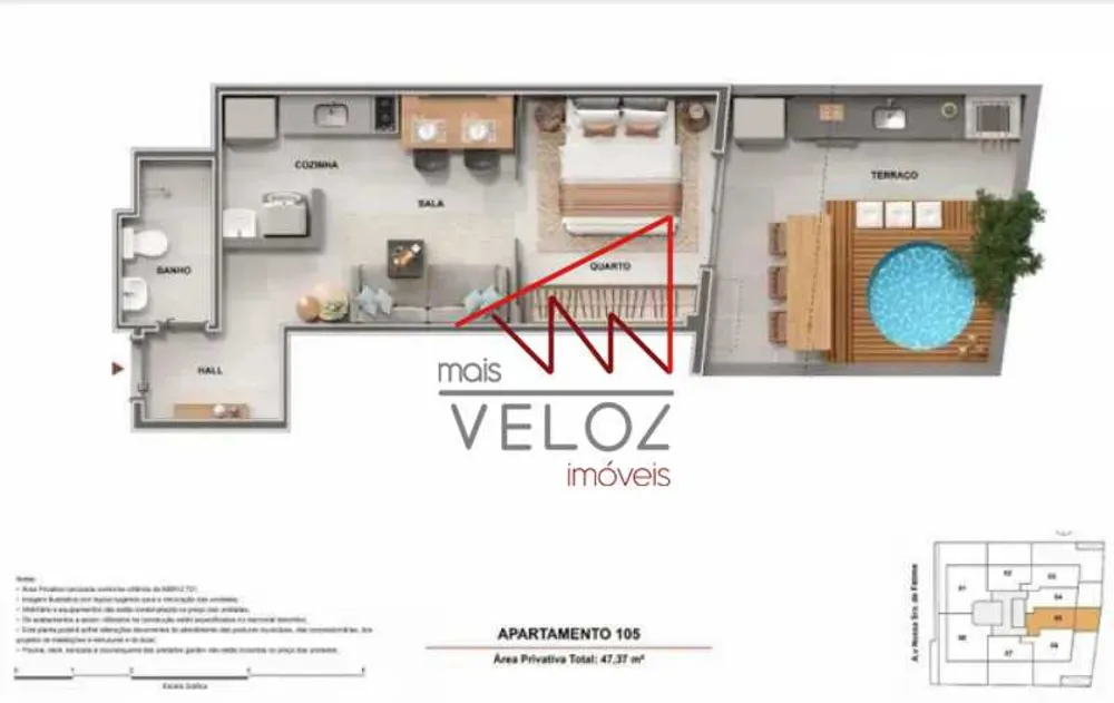 Apartamento, 1 quarto, 34 m² - Foto 23