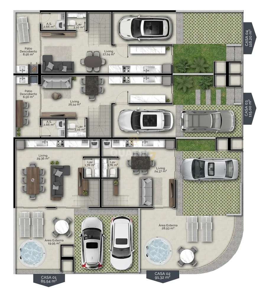 Sobrado, 2 quartos, 85 m² - Foto 4