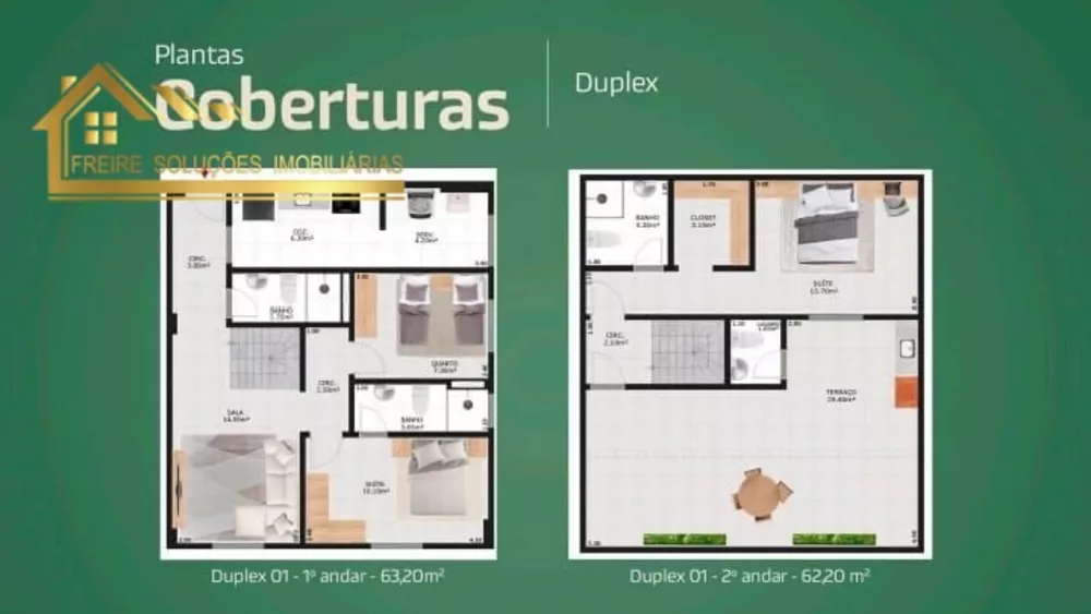 Cobertura, 3 quartos, 140 m² - Foto 1