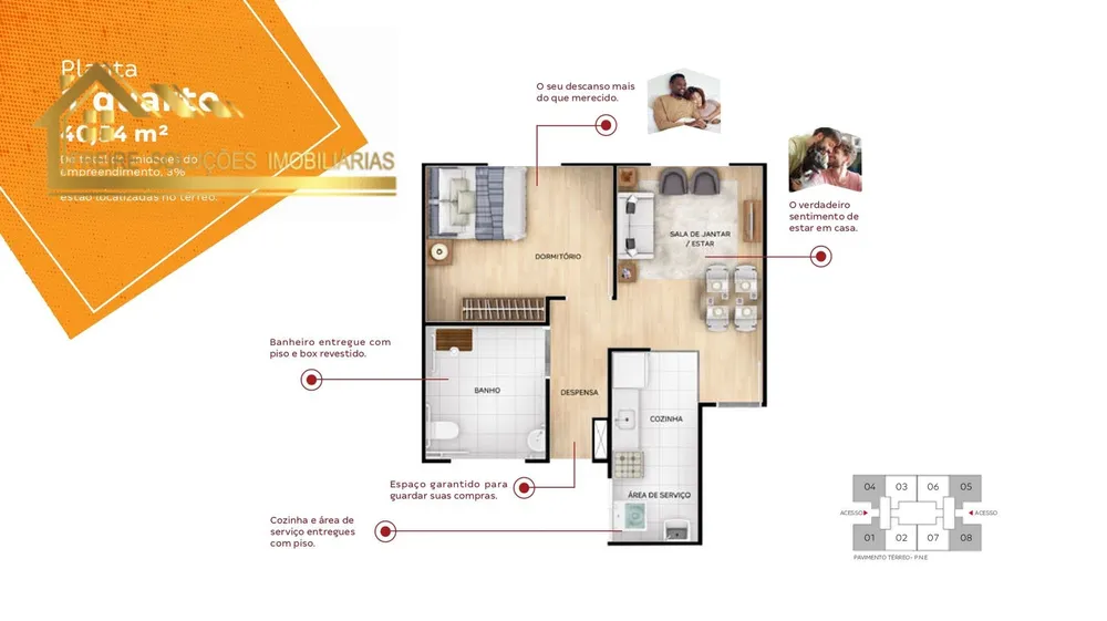Apartamento, 2 quartos, 40 m² - Foto 58