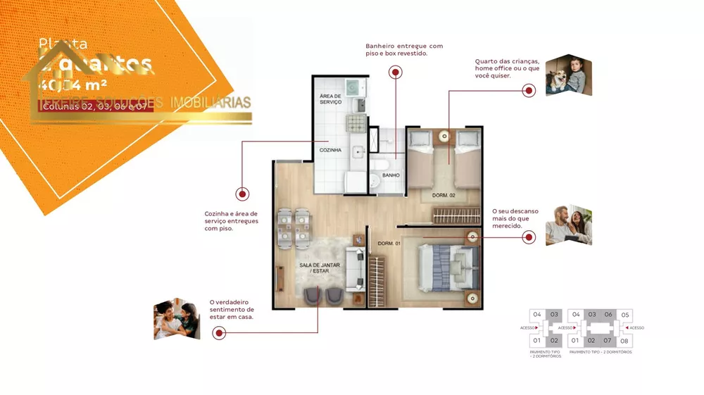Apartamento, 2 quartos, 40 m² - Foto 6
