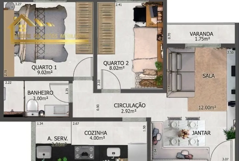 Apartamento, 2 quartos, 46 m² - Foto 31