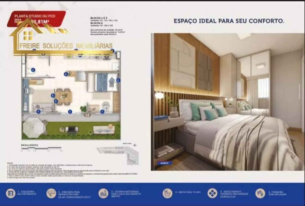 Apartamento, 2 quartos, 50 m² - Foto 10