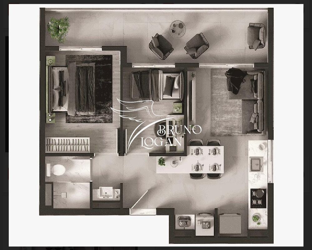 Apartamento, 1 quarto, 32 m² - Foto 3