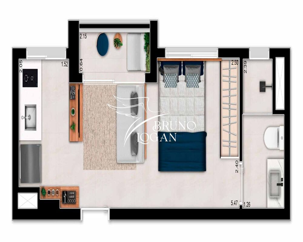 Apartamento, 1 quarto, 24 m² - Foto 4