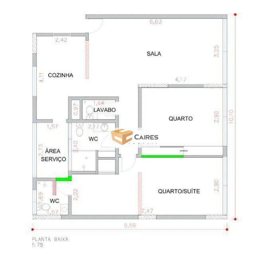 Apartamento à venda com 2 quartos, 97m² - Foto 3
