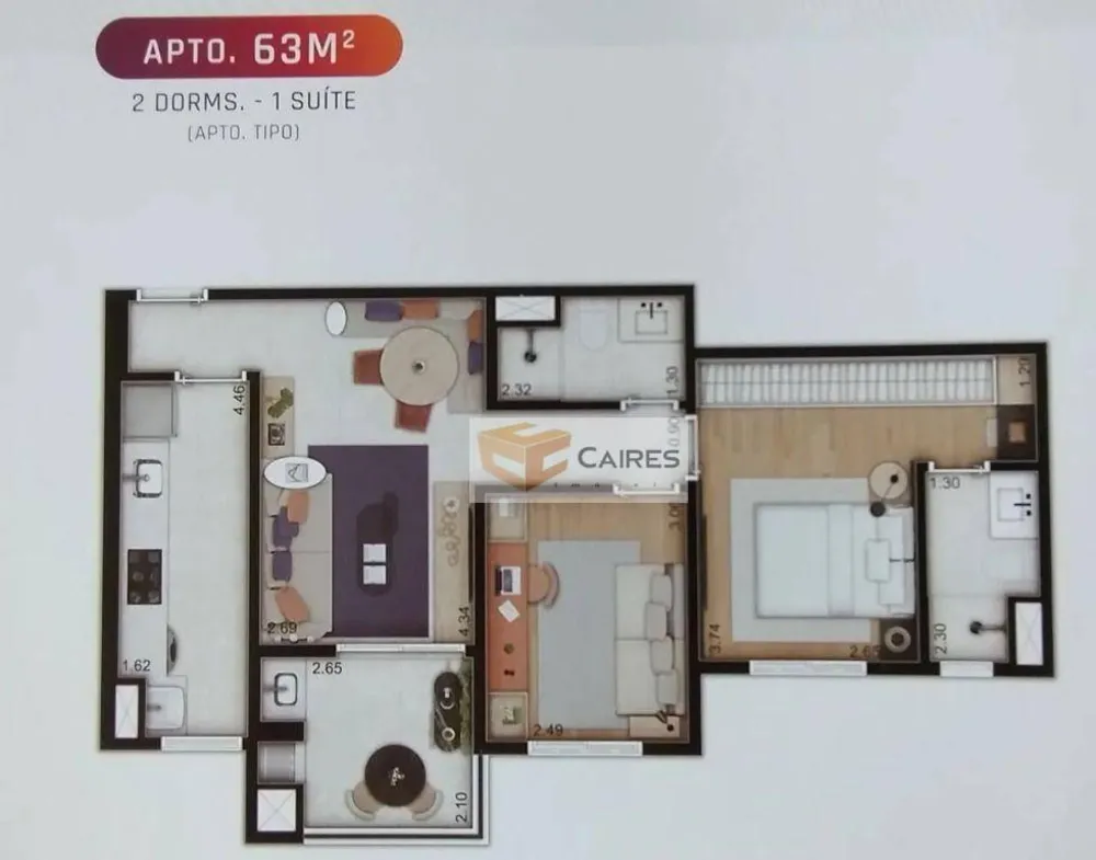 Apartamento, 2 quartos, 63 m² - Foto 12
