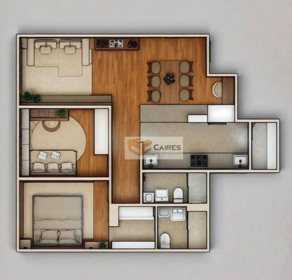 Apartamento, 2 quartos, 80 m² - Foto 2