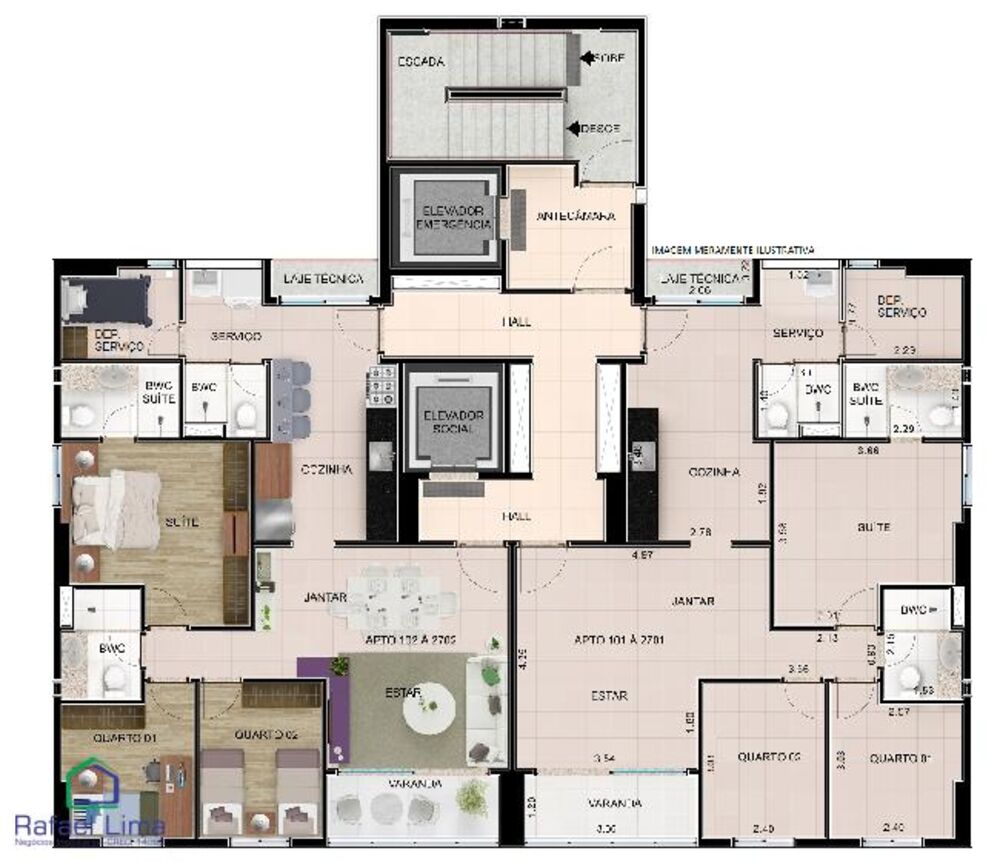 Apartamento à venda com 3 quartos, 90m² - Foto 14