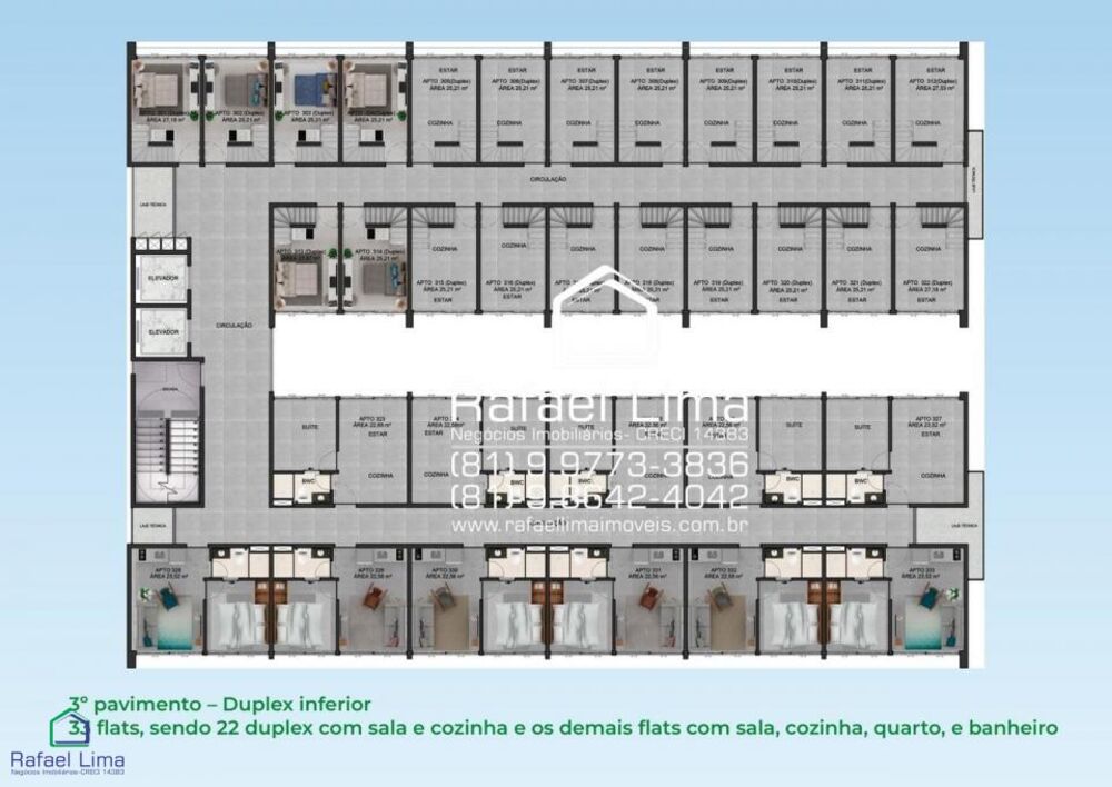 Flat/Apart Hotel, 1 quarto, 22 m² - Foto 3