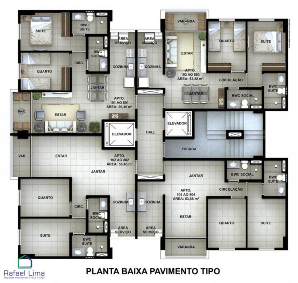 Apartamento, 2 quartos, 58 m² - Foto 5