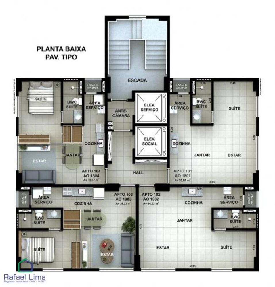 Apartamento, 2 quartos, 51 m² - Foto 3