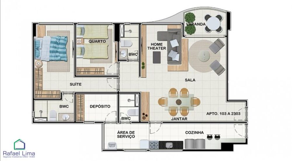 Apartamento, 3 quartos - Foto 3