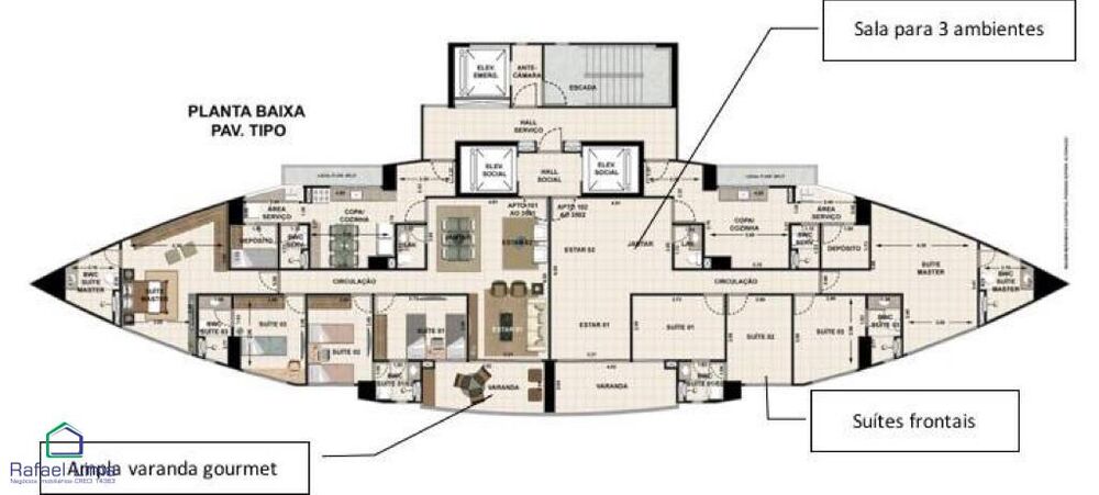 Apartamento à venda com 4 quartos, 149m² - Foto 8