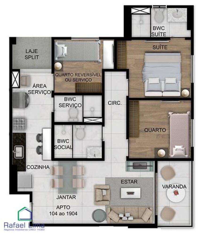 Apartamento, 60 m² - Foto 11