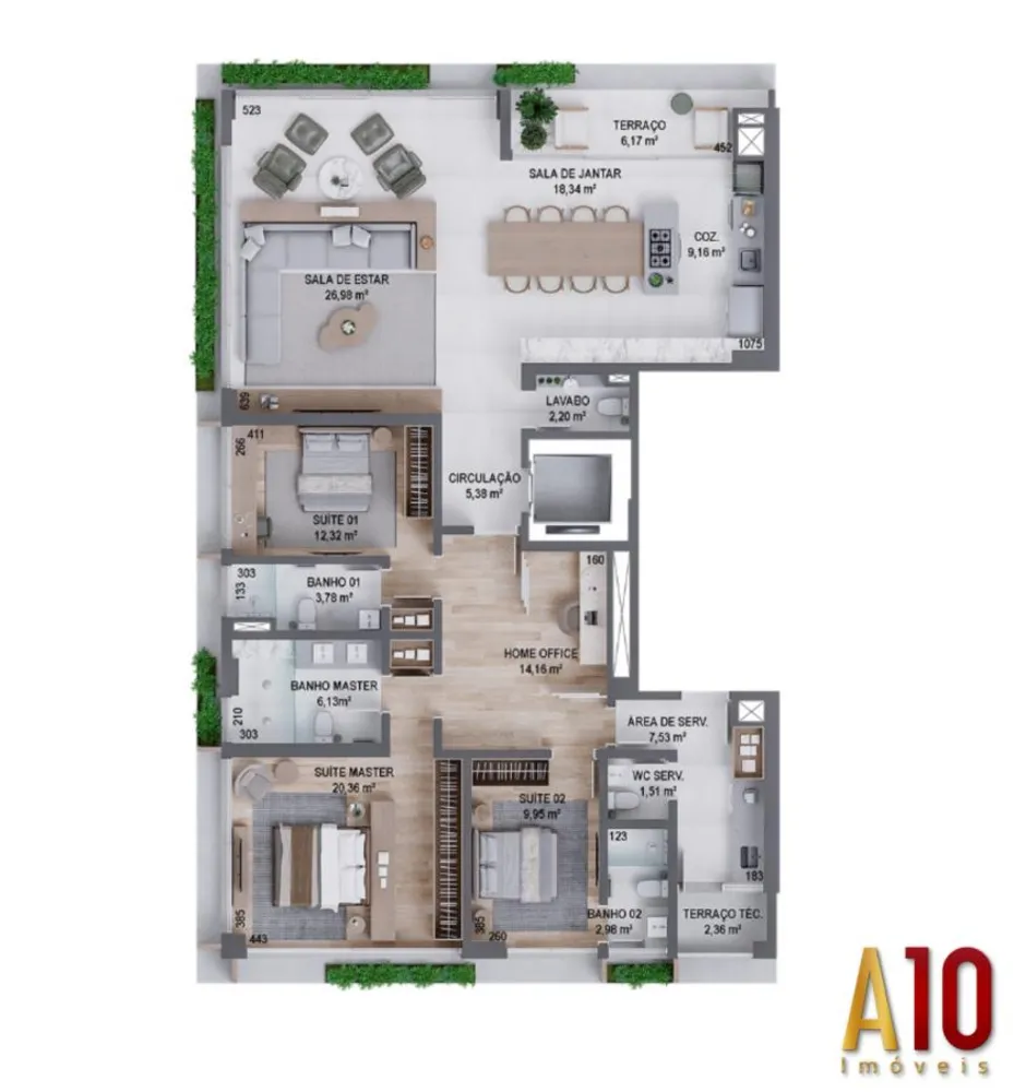 Apartamento, 3 quartos, 175 m² - Foto 20