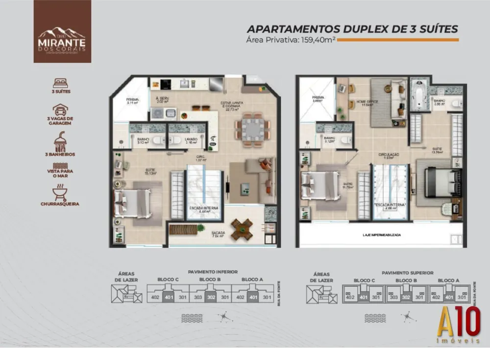 Cobertura, 3 quartos, 122 m² - Foto 12