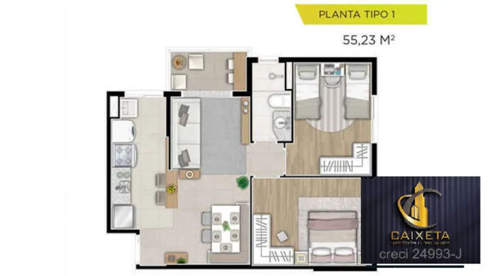 Apartamento, 2 quartos, 55 m² - Foto 15