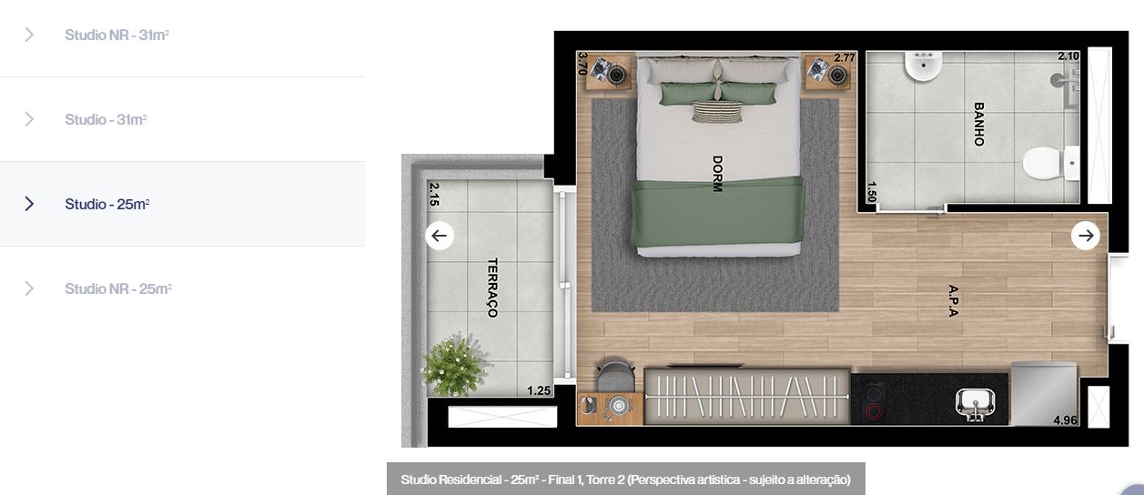 Apartamento, 1 quarto, 31 m² - Foto 7