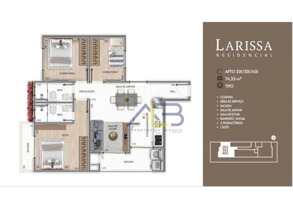 Apartamento, 3 quartos, 80 m² - Foto 5