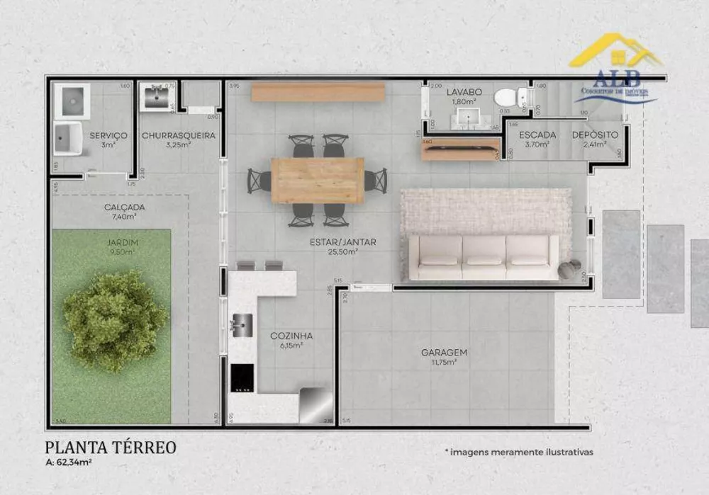 Sobrado, 3 quartos, 125 m² - Foto 6