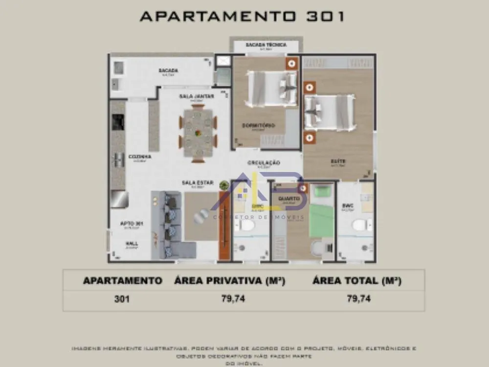 Apartamento, 2 quartos, 70 m² - Foto 7