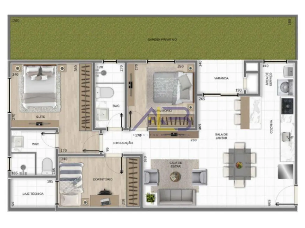 Apartamento, 2 quartos, 52 m² - Foto 3