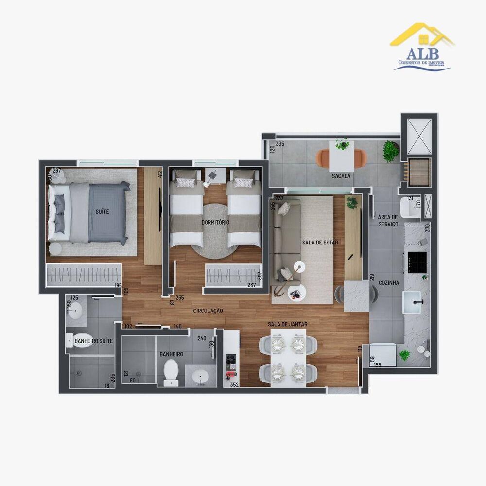 Apartamento, 2 quartos, 59 m² - Foto 4