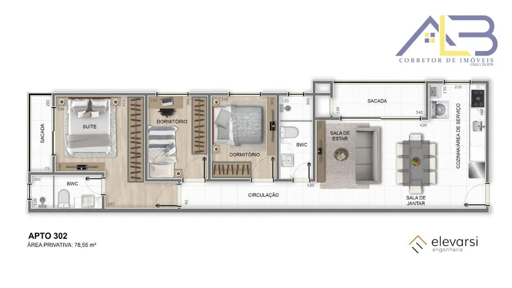 Apartamento, 2 quartos, 78 m² - Foto 7