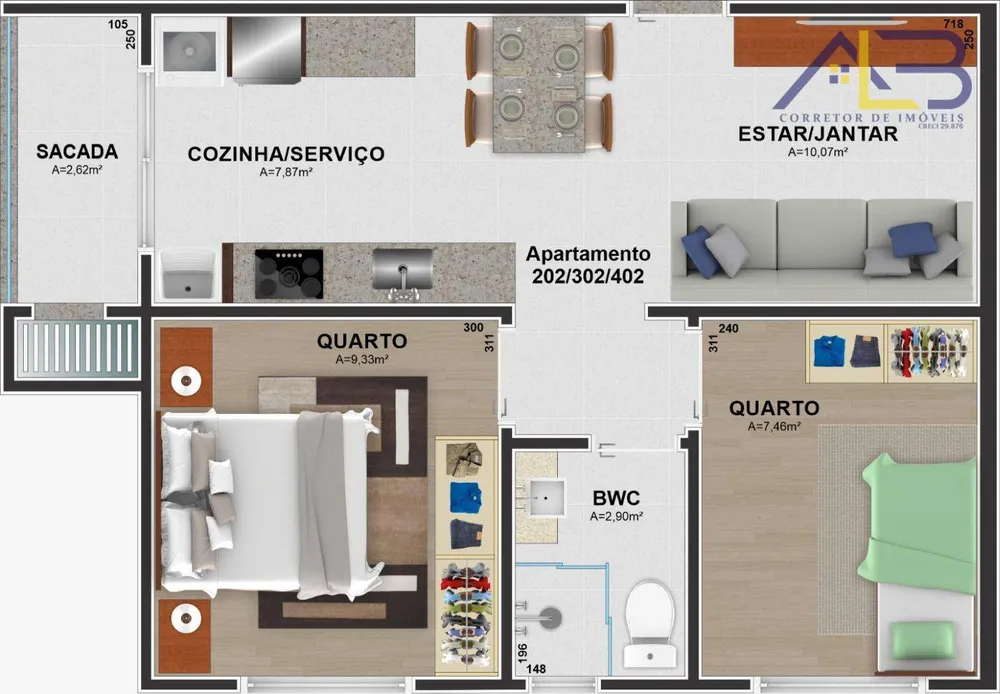Apartamento, 2 quartos, 44 m² - Foto 9