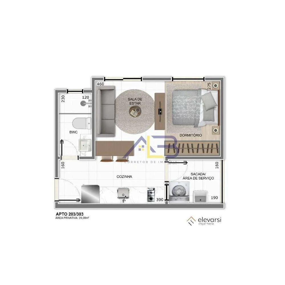 Kitnet-Studio, 29 m² - Foto 10