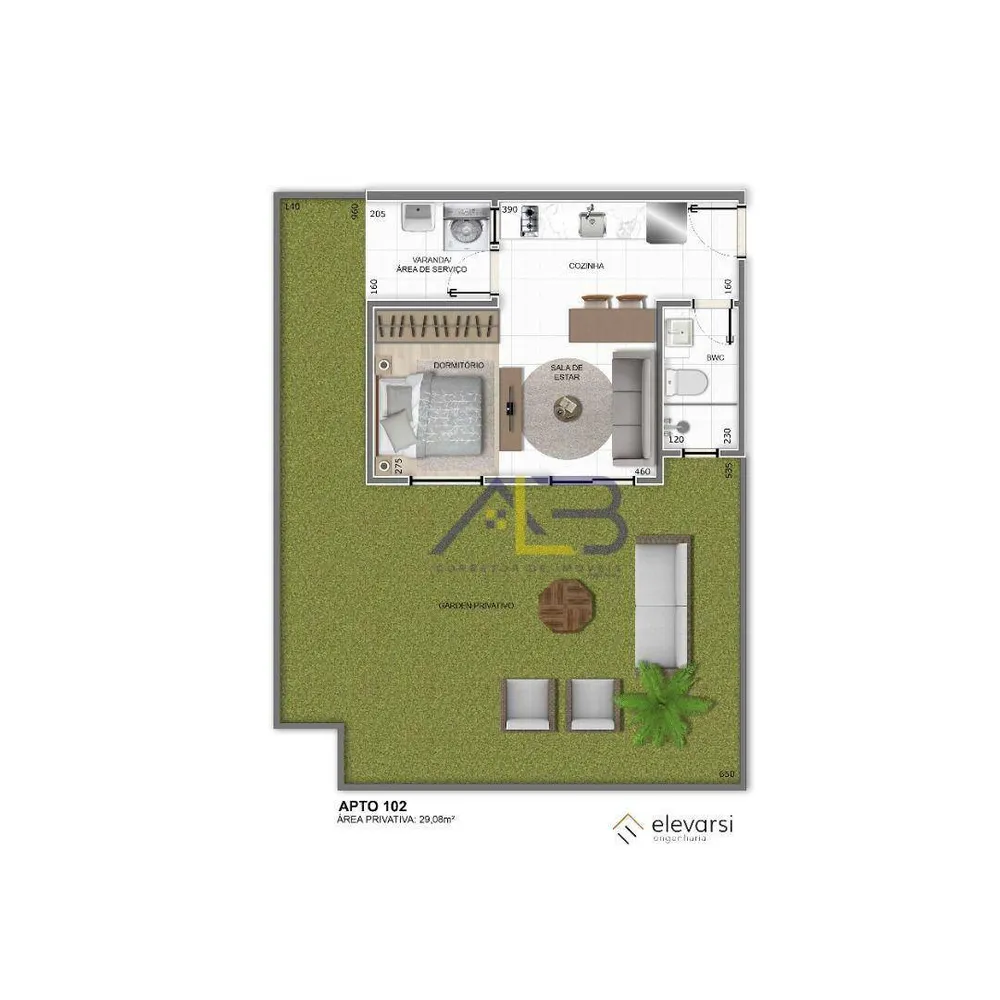 Kitnet-Studio, 29 m² - Foto 3