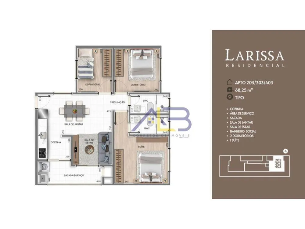 Apartamento, 3 quartos, 74 m² - Foto 9