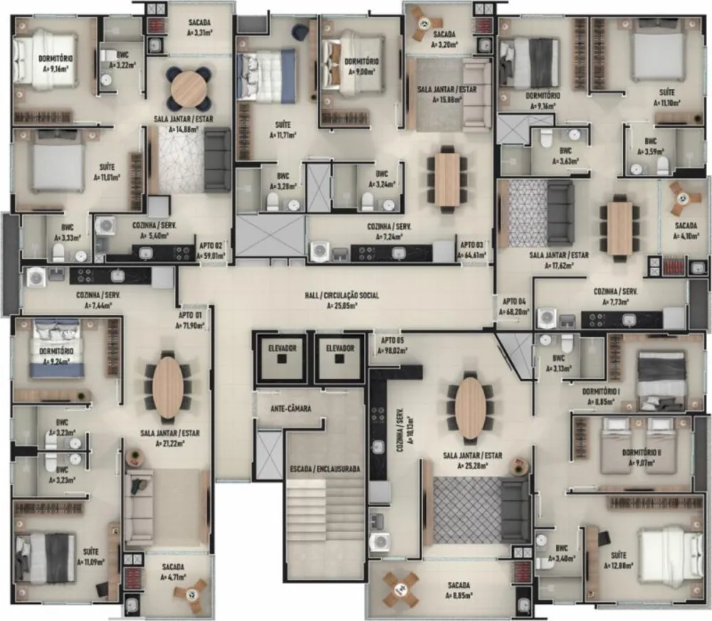 Apartamento, 2 quartos, 86 m² - Foto 6