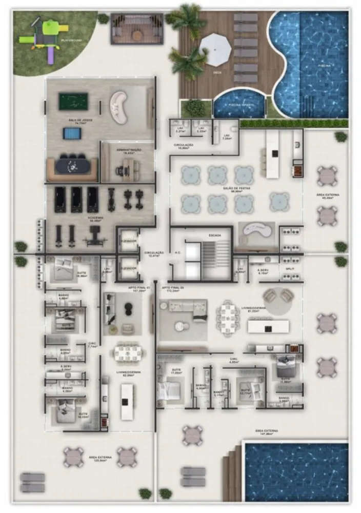 Apartamento, 3 quartos, 172 m² - Foto 7