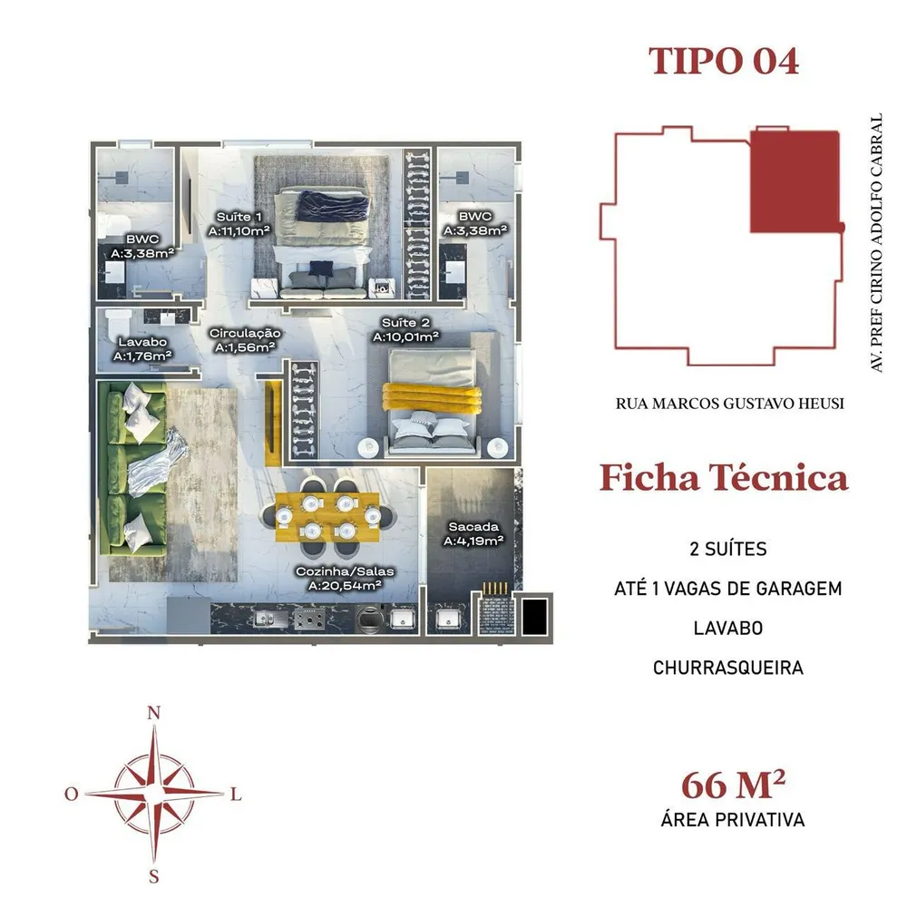 Apartamento, 3 quartos, 100 m² - Foto 6