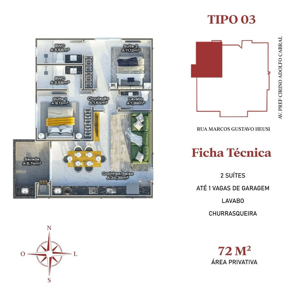 Apartamento, 3 quartos, 100 m² - Foto 8