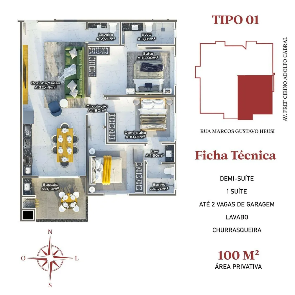 Apartamento, 3 quartos, 100 m² - Foto 10