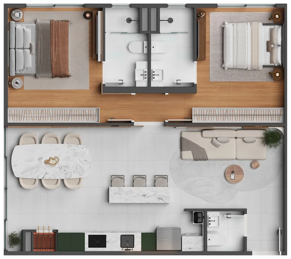 Apartamento, 2 quartos, 80 m² - Foto 3