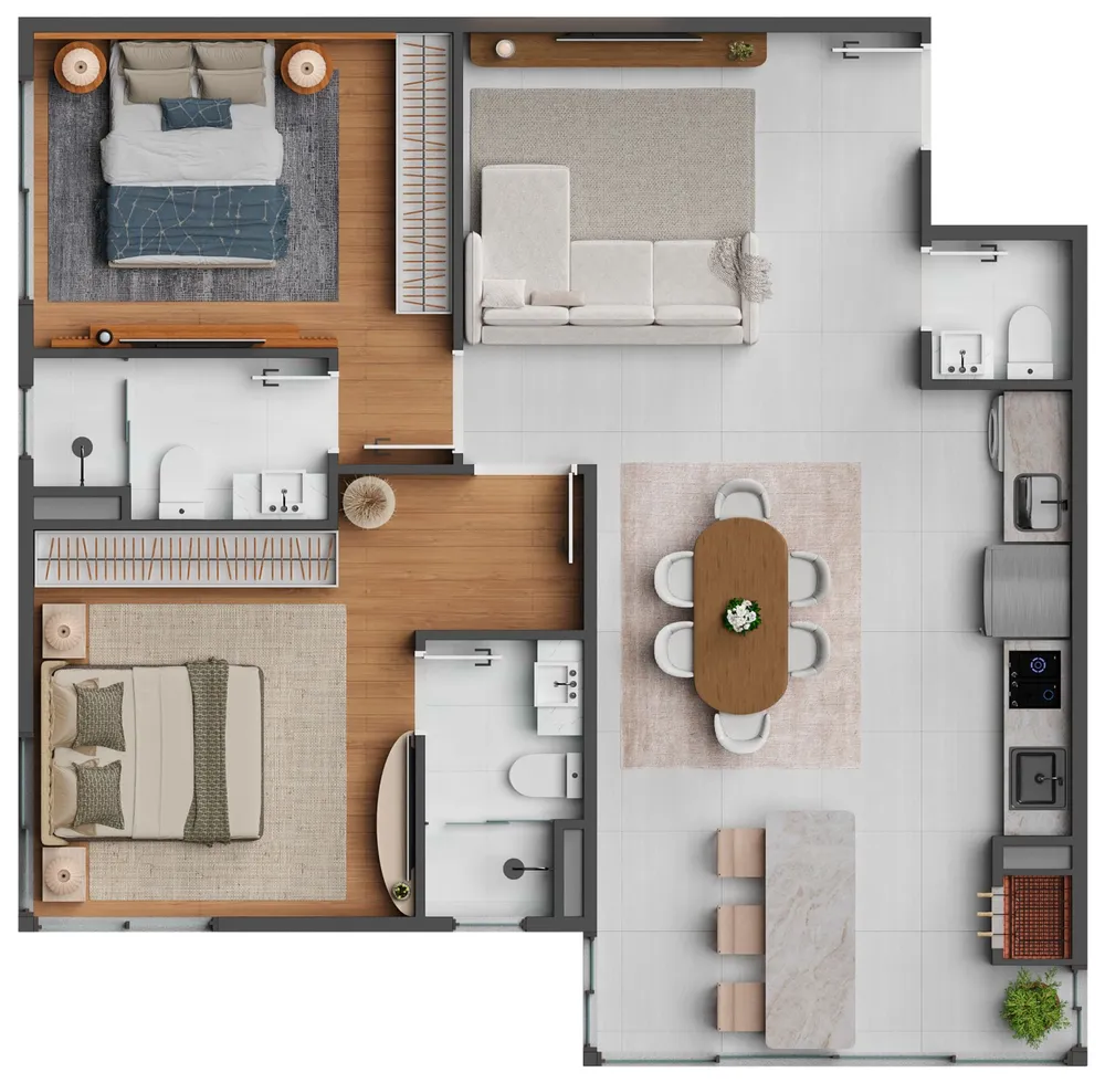 Apartamento, 2 quartos, 80 m² - Foto 5